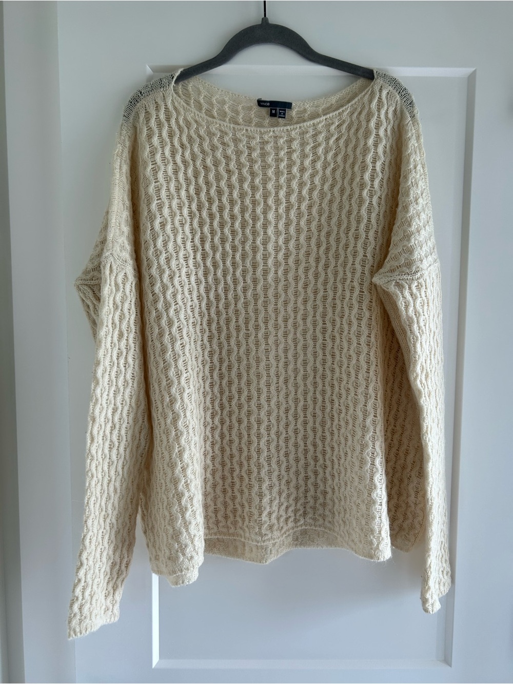 Vince Merino Wool Cream Cable Knit Women's Sweater